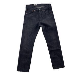 Levi's 501 Original Stretch Jeans 30x30 Black Stone Wash Straight American Denim